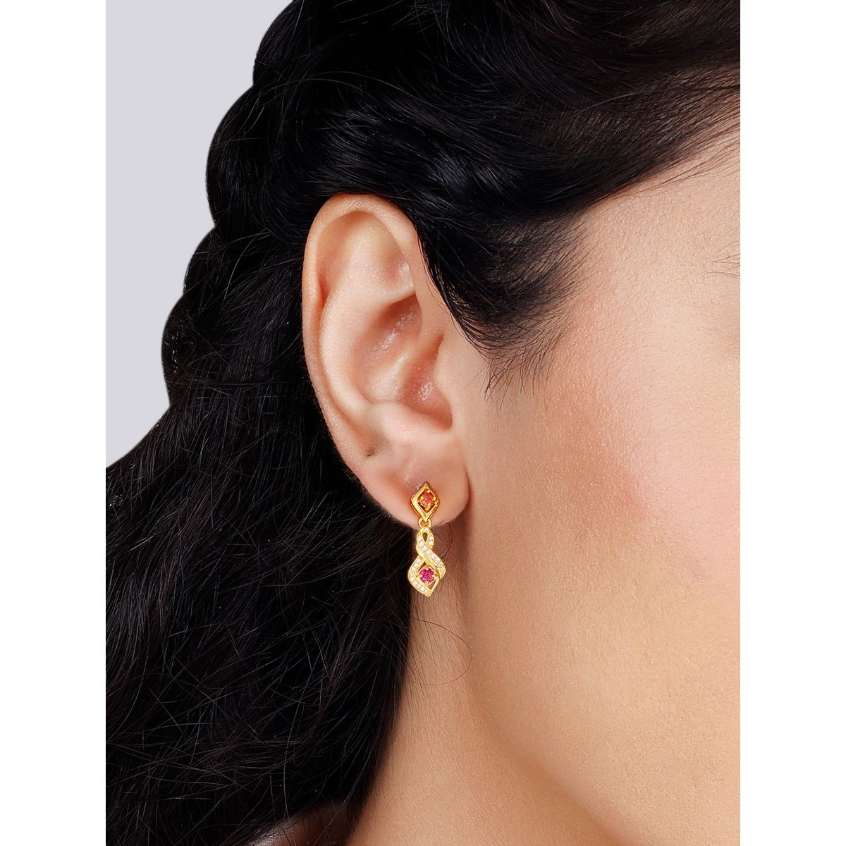 Long Gold Plated Traditional For Women Latest Stylish Earring