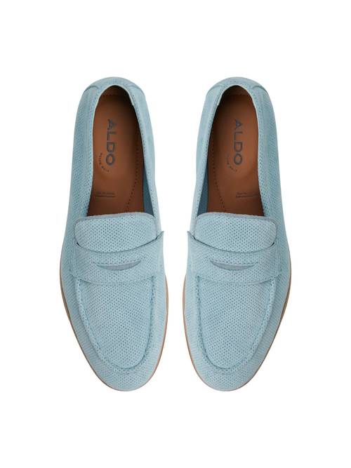 Buy Aldo JOURNEY-IN451 Men Light Blue Dress Loafers Online display picture 3