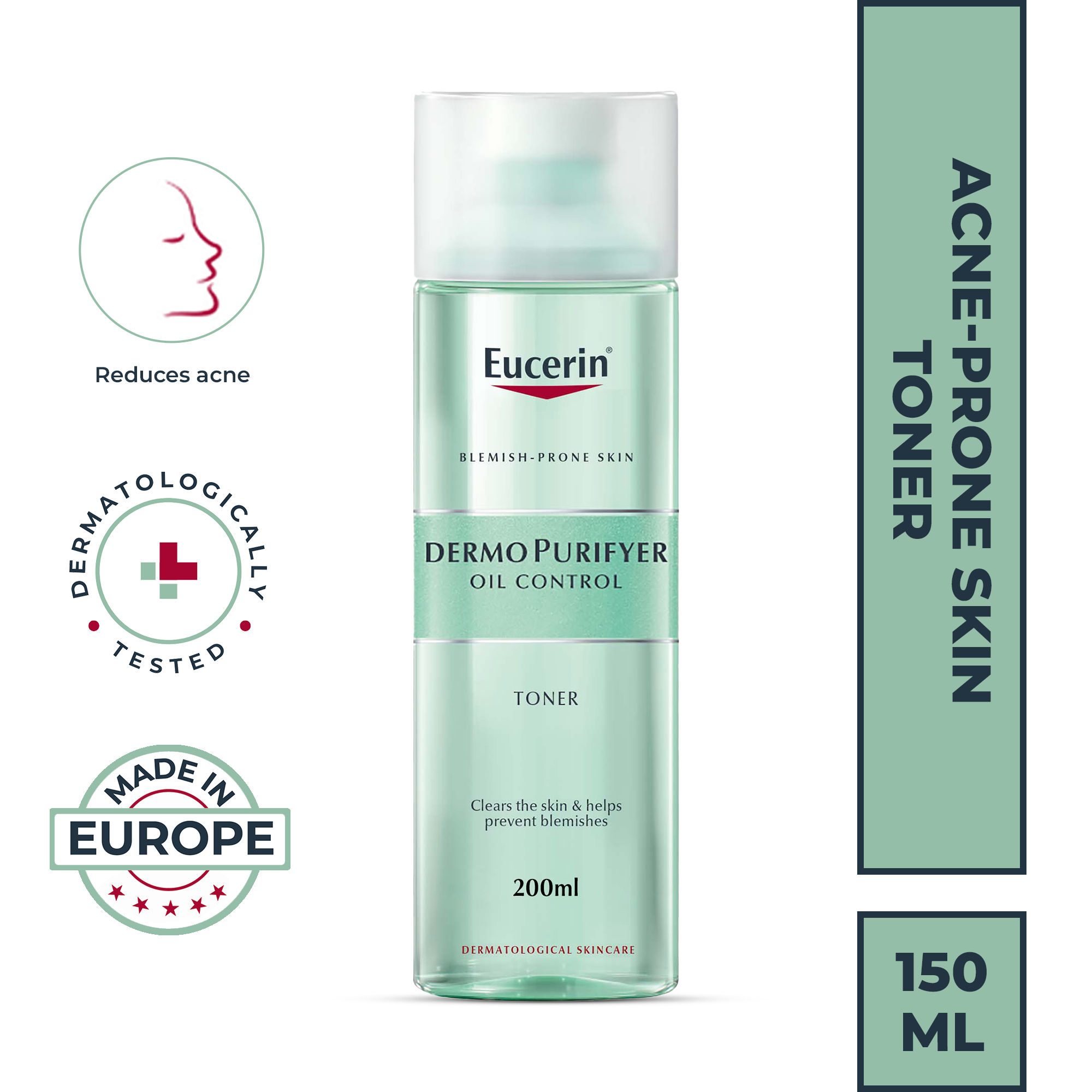 Eucerin DermoPurifyer Oil Control Facial Toner With Lactic Acidfor Blemish & Acne-Prone Skin