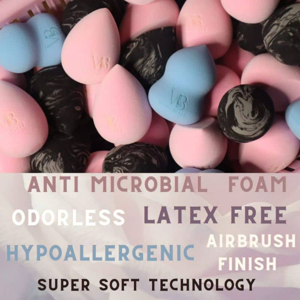 Veoni Belle Blue Beauty Blender Super Soft Latex Free Buy Veoni