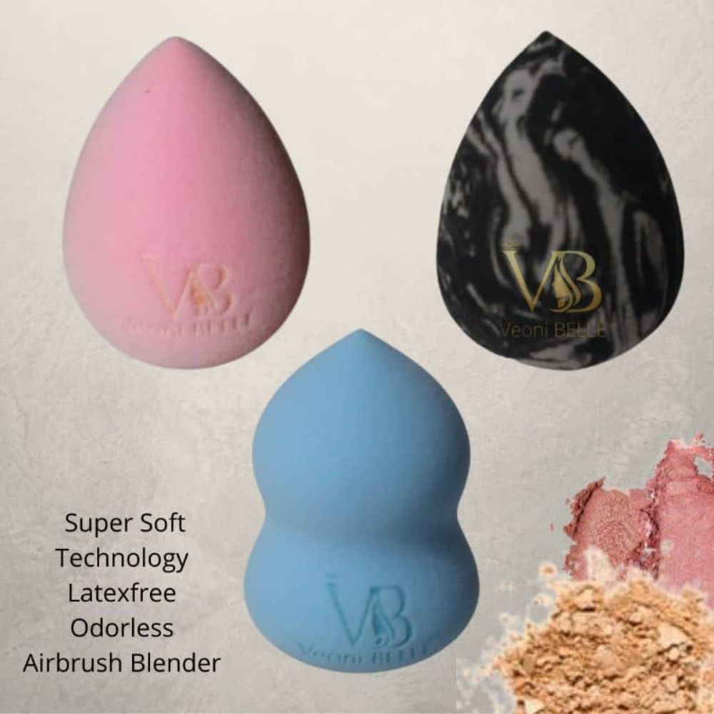 Veoni Belle Blue Beauty Blender Super Soft Latex Free Buy Veoni