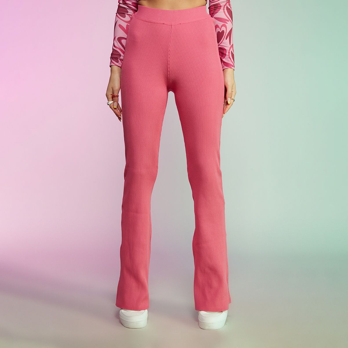 Pink on sale bootcut pants