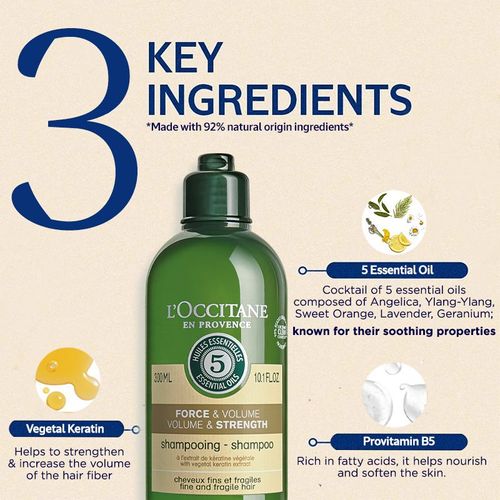 L'Occitane Volumising Hair Combo With Shampoo & Conditioner Contains  Rosemary Oil: Buy L'Occitane Volumising Hair Combo With Shampoo &  Conditioner Contains Rosemary Oil Online at Best Price in India | Nykaa