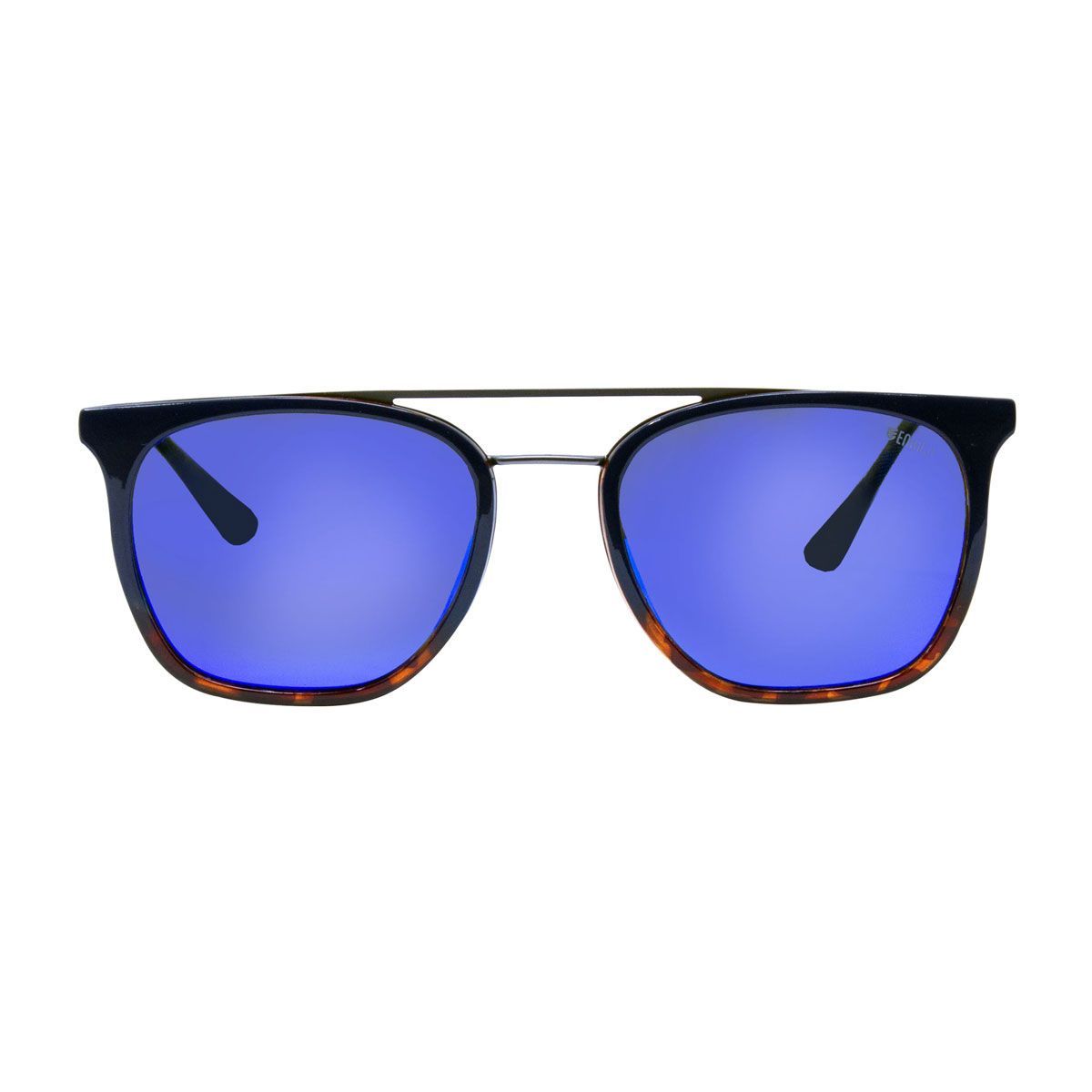 Enrico Black Polycarbonate Wayfarer Suneo Unisex Sunglasses