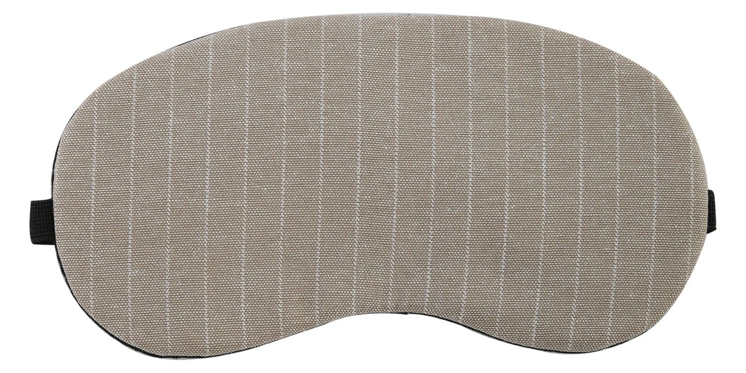 Visual Echoes Sleeping Eye Mask With Cooling Gel Inserts (Elegant Brown Striped)
