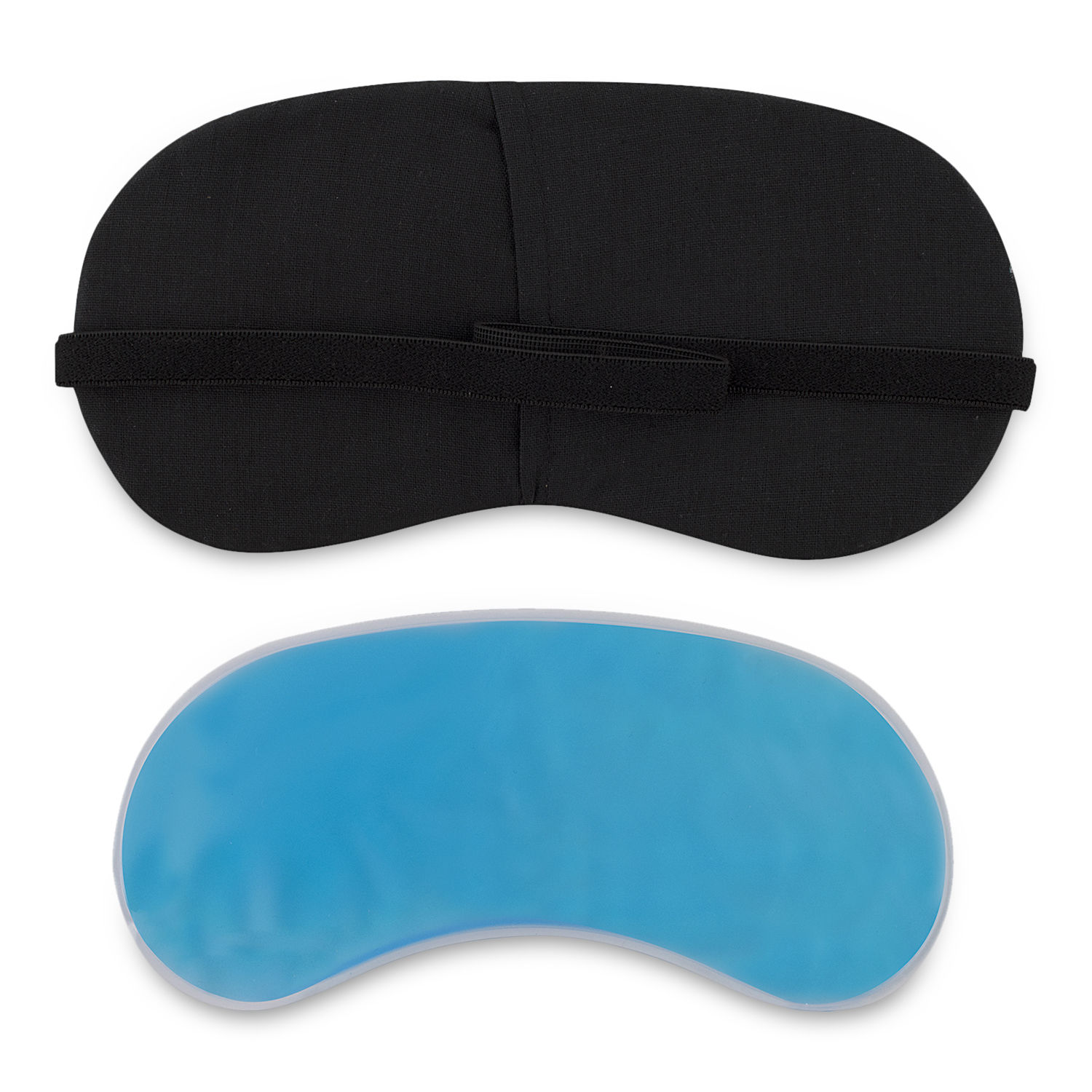 Visual Echoes Soft Cotton Sleep Eye Mask With Cooling Gel Inserts Quirky Eyes Print Pastel Green