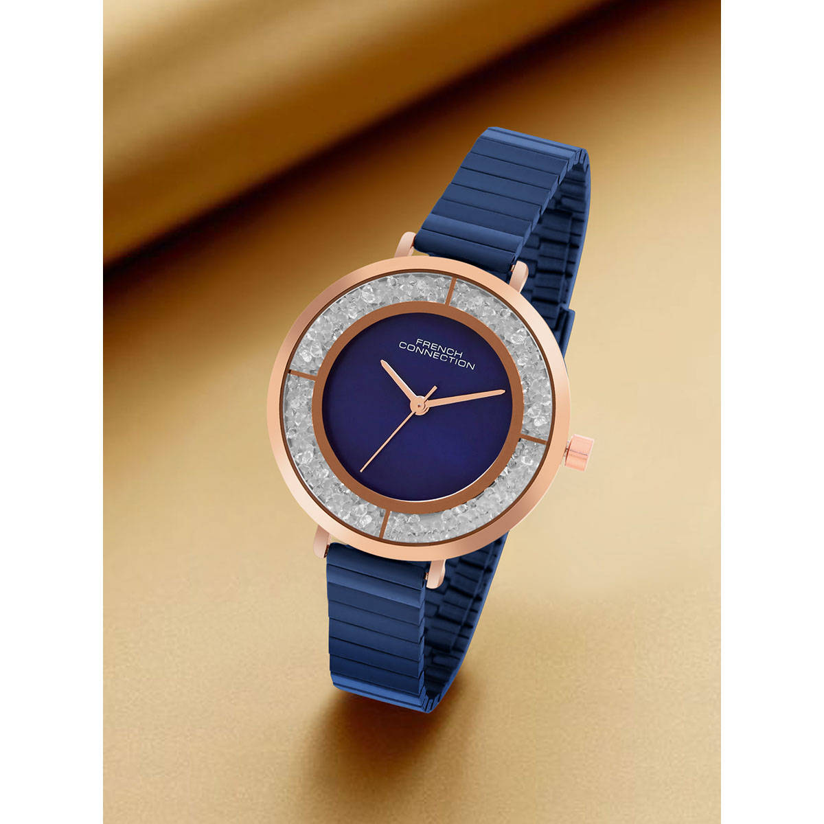 French Connection Green Dial Analog Watch for Women-FCN087UM (M)