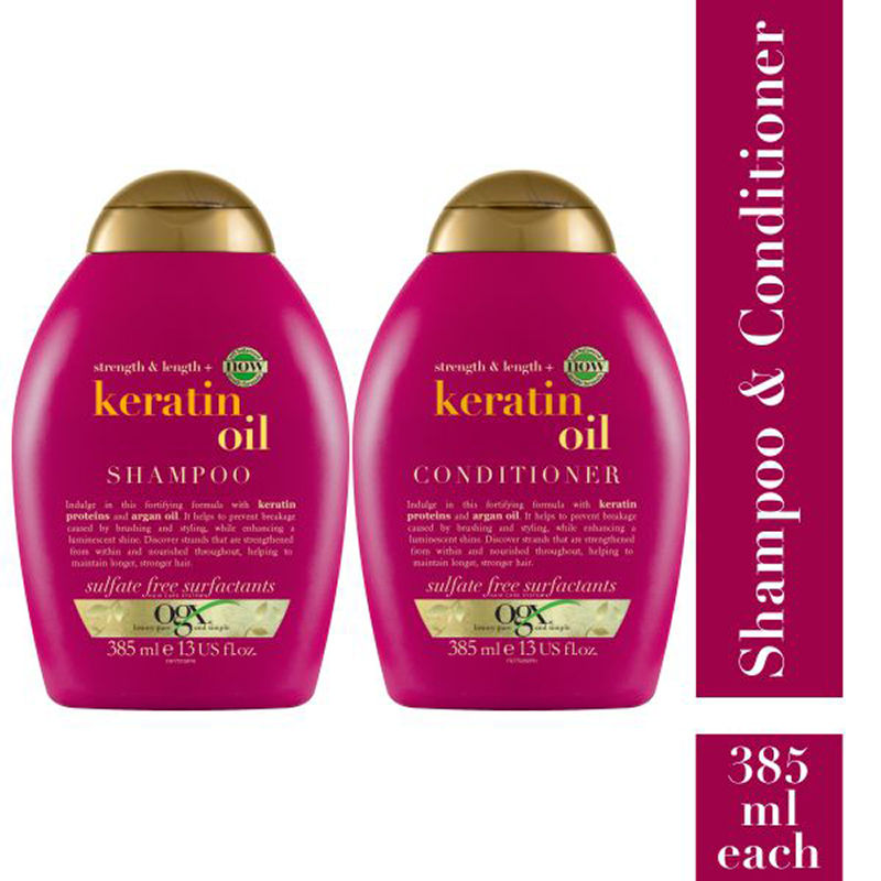 OGX Anti-Breakage Oil Shampoo & Conditioner: Buy OGX Anti-Breakage Keratin Oil Shampoo & Conditioner Online at Best Price in India |