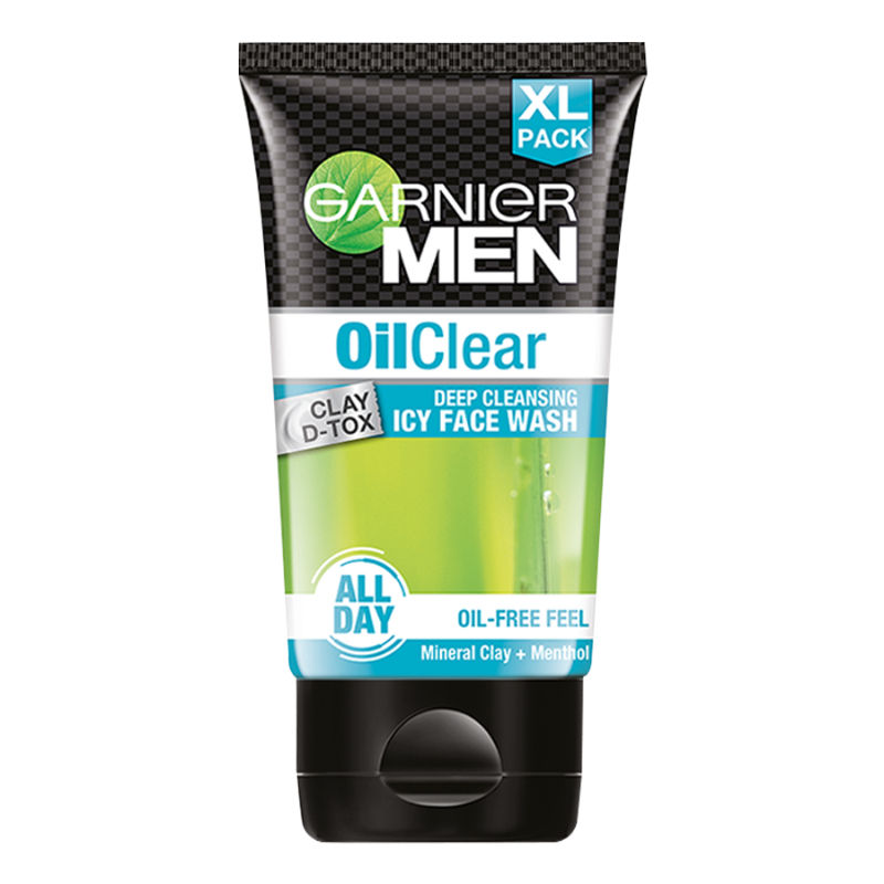 Garnier Men Oil Clear Face Wash, Clay Dtox Deep Cleansing Icy Face Wash Buy Garnier Men Oil