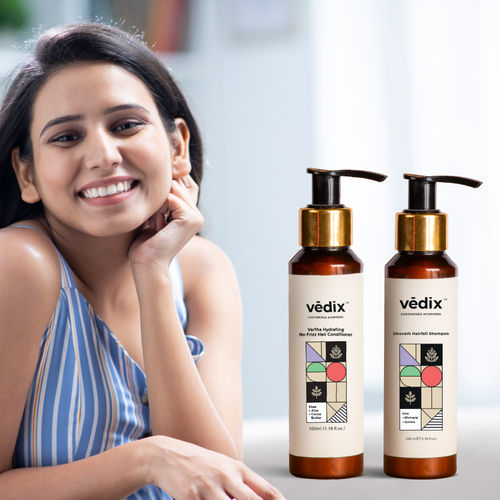 Vedix Hair Shampoo & Conditioner - Normal/Oily Hair - Anti-Hairfall Combo:  Buy Vedix Hair Shampoo & Conditioner - Normal/Oily Hair - Anti-Hairfall  Combo Online at Best Price in India | NykaaMan