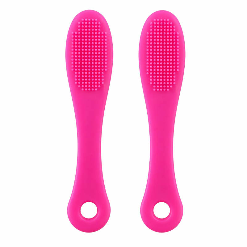Beautiliss Face Skin Scrubber - Soft Silicone Exfoliator Brush For Nose Pores & Blackheads Pack of 2