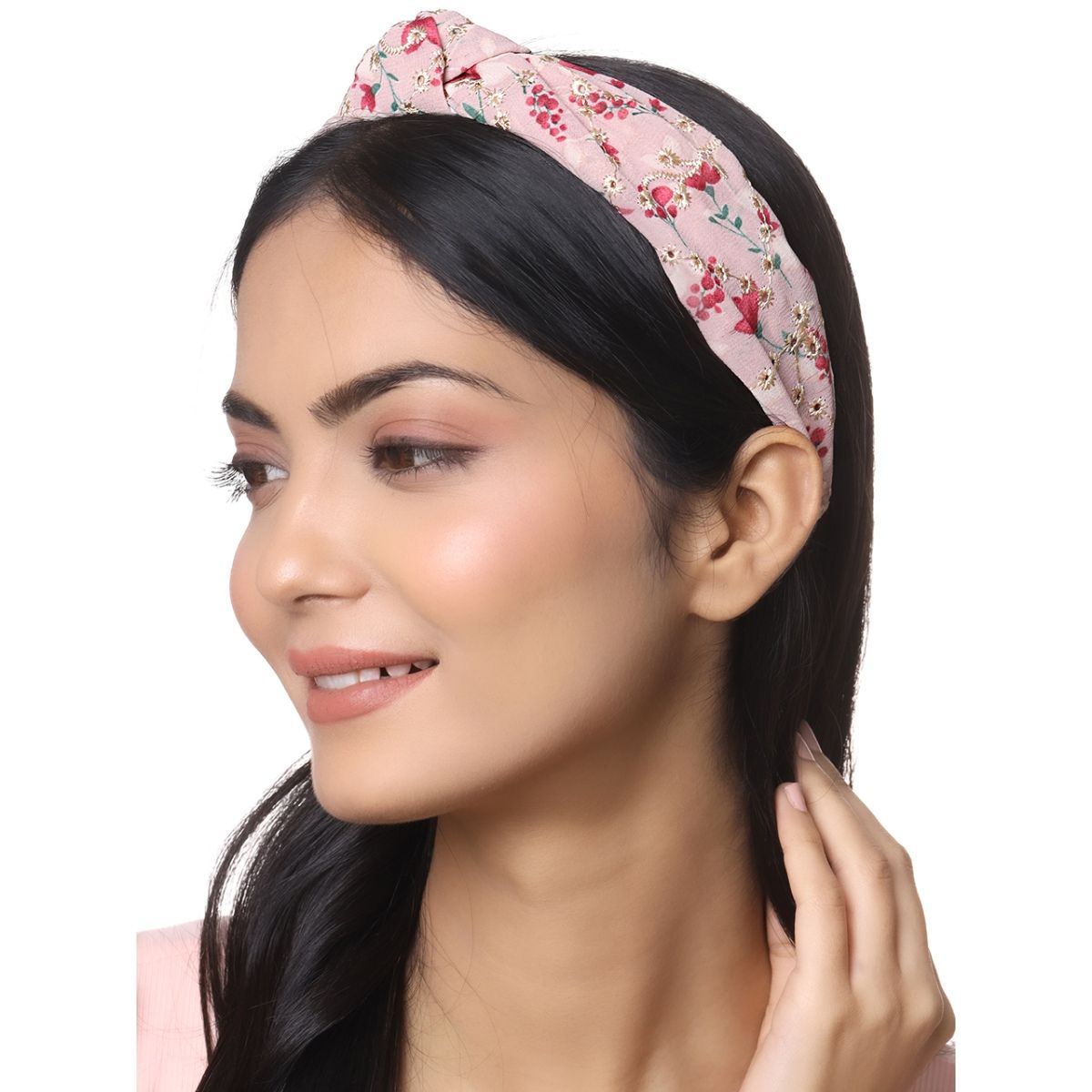 Buy Hair Band with White Small Polka Dots Design  Stylish Plastic Hairband  Headband for Girls and Women Head Band Red Pink Blue Black White  Yellow Pack of 1 pc at eChoice India