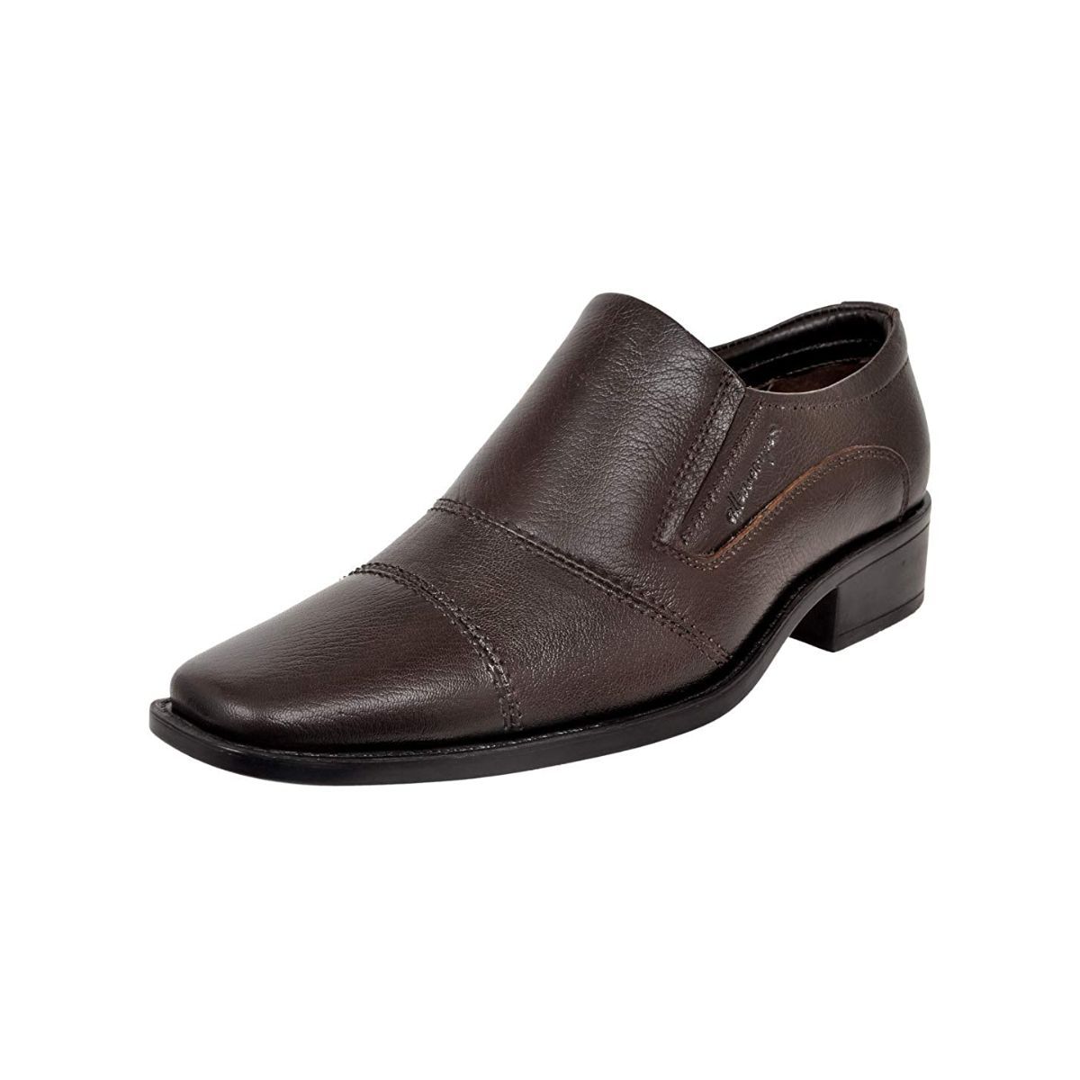 Allen Cooper Brown Formal Shoes For Men - 10