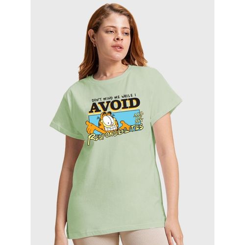 Buy Bewakoof Women's Green Avoiding Responsibilities Graphic