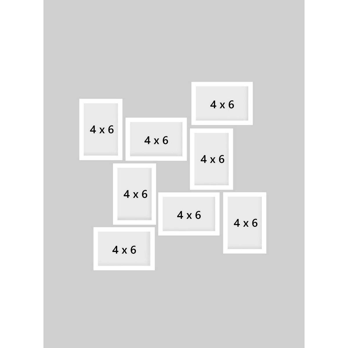 Buy eCraftIndia Memory Wall Collage Photo Frame Set of 8 Photo Frames
