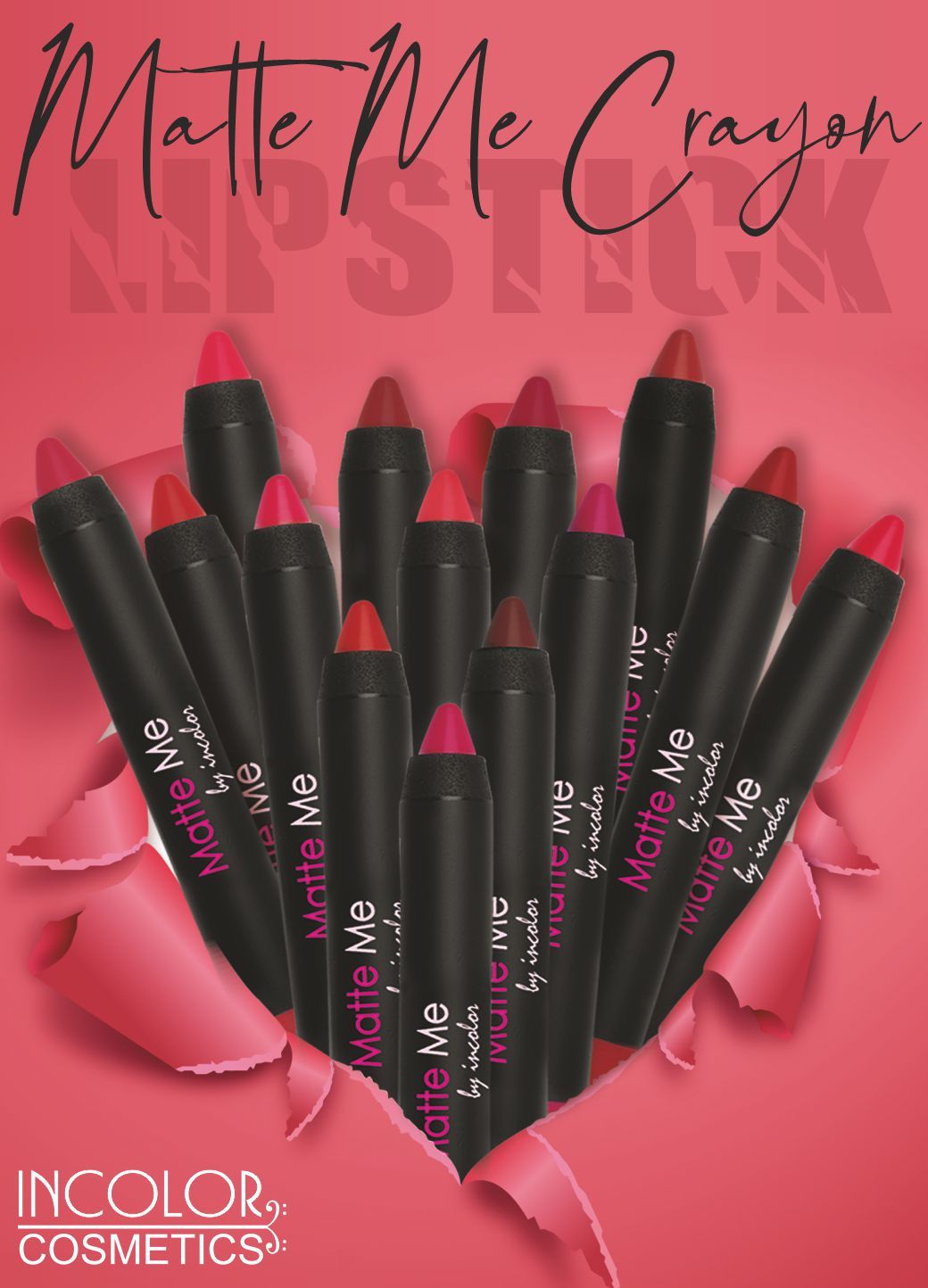 matte me by incolor crayon lipstick