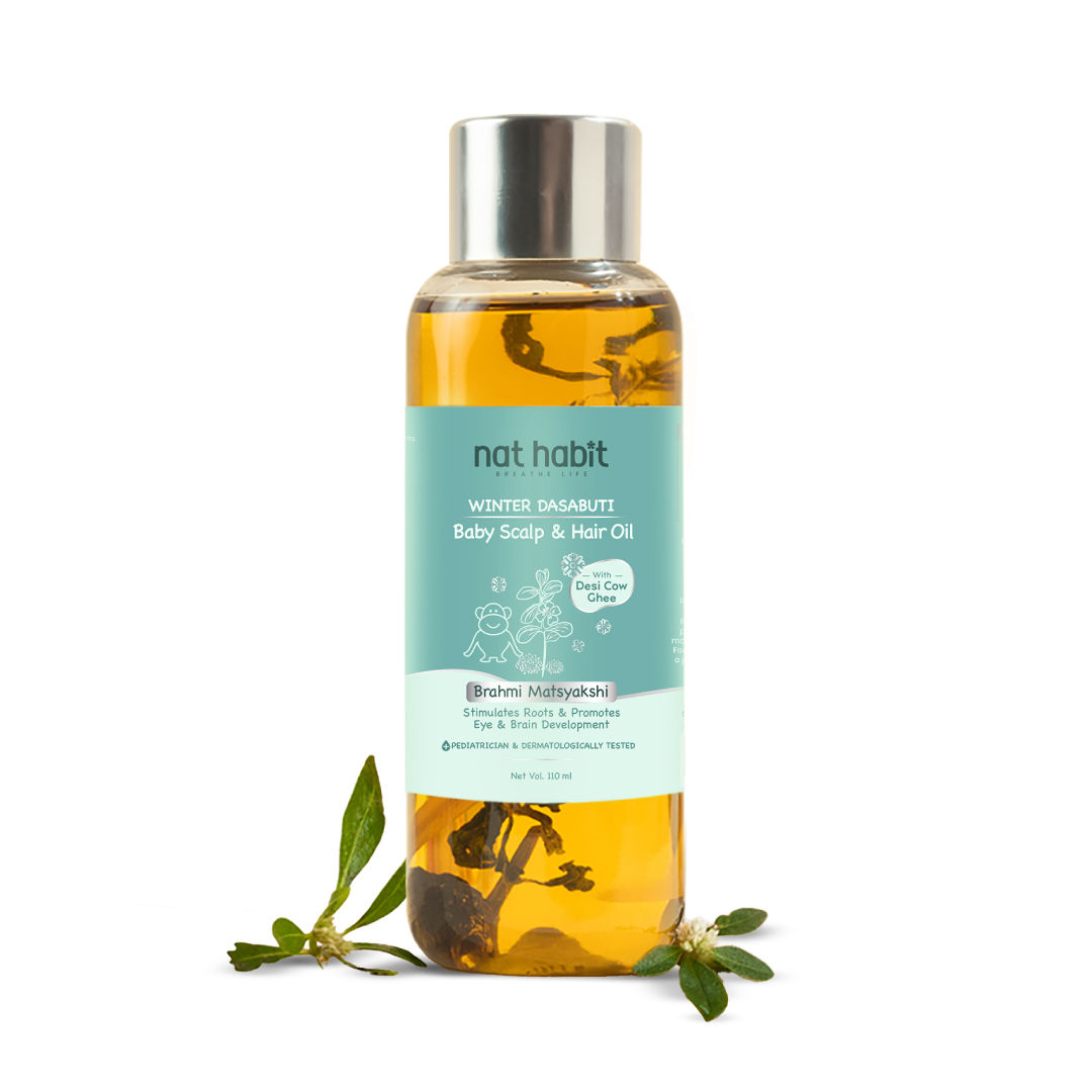 Nat Habit Brahmi Matsyakshi Winter Dasabuti Baby Hair & Scalp Oil