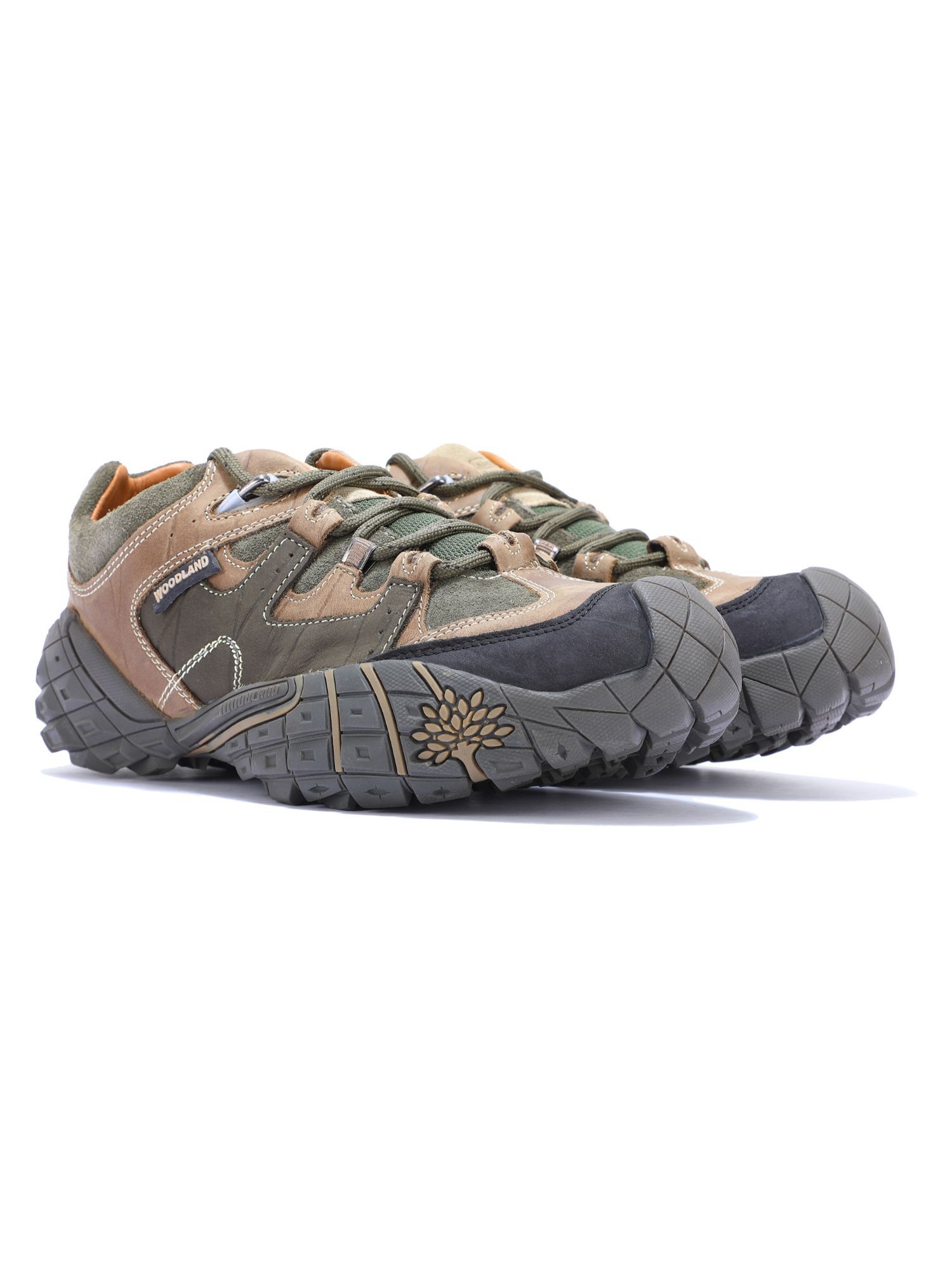 Buy WOODLAND Men s Olive Green Trekking Shoes Online