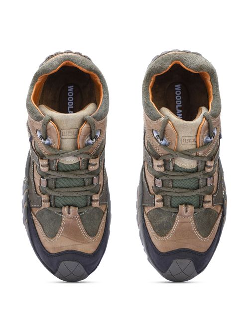 Trekking Shoes Woodland Buy Woodland Men's Khaki Outdoor Shoes For