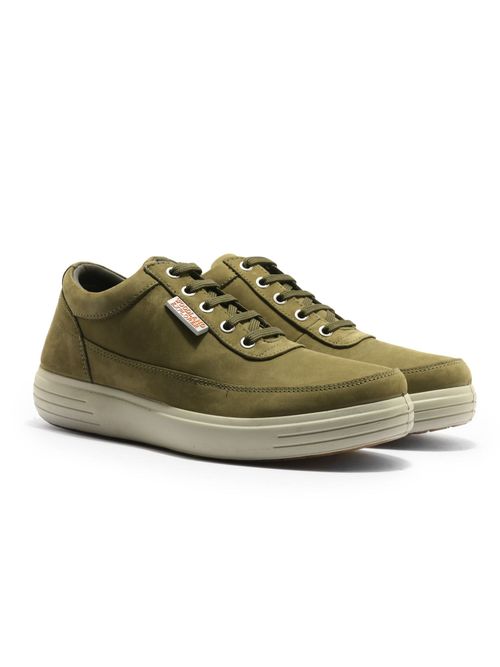 Buy WOODLAND Men's Olive Green Sneakers Online