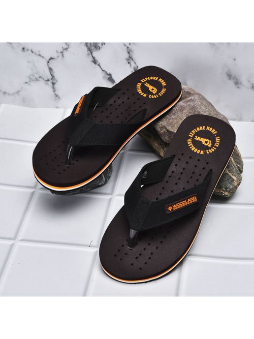 Buy WOODLAND Men's Brown Flipflops Online
