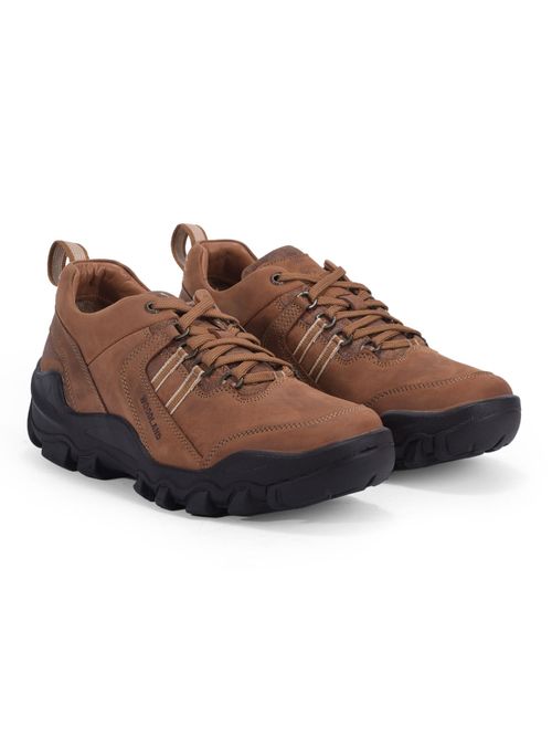 Buy WOODLAND Men's Cashew Brown Trekking Shoes Online