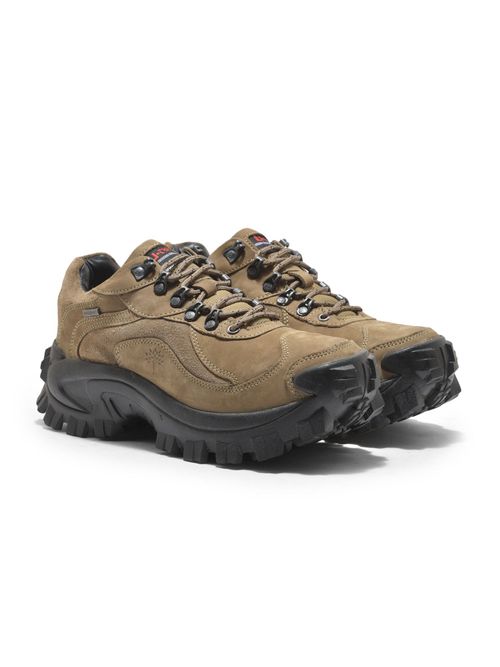 Buy WOODLAND Men's Dubai Khaki Trekking Shoes Online - Main Image