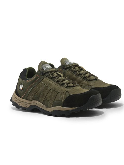 WOODLAND Men's Olive Green Trekking Shoes
