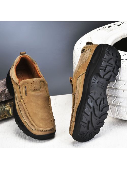 Buy WOODLAND Men's Dubai Khaki Sneakers Online