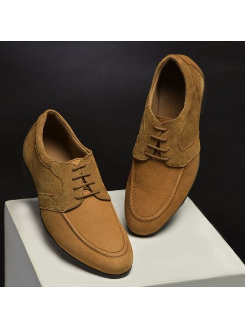 Buy WOODLAND Men's Camel Casual Derbies Online
