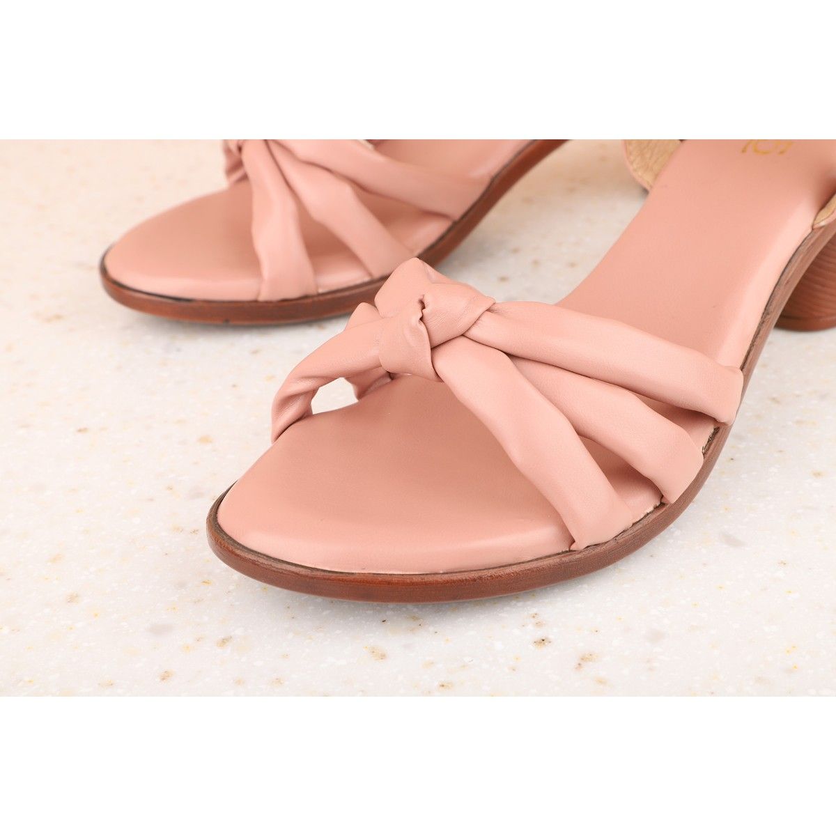 Peach best sale block heels