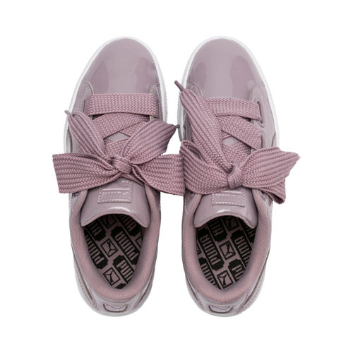 Buy Puma Basket Heart Patent Women's Purple Sneakers Online