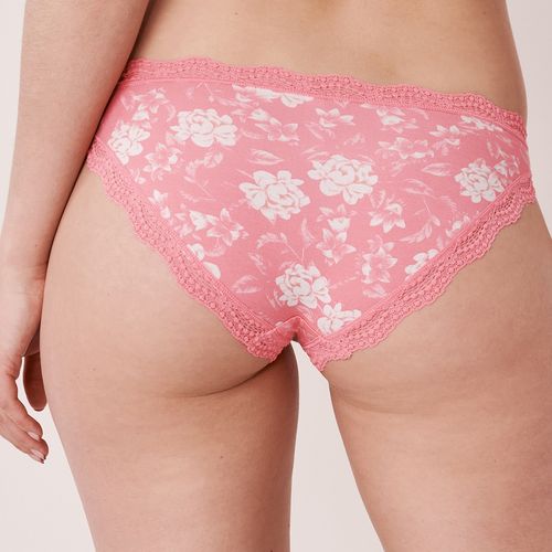 Modal and Lace Trim Bikini Panty