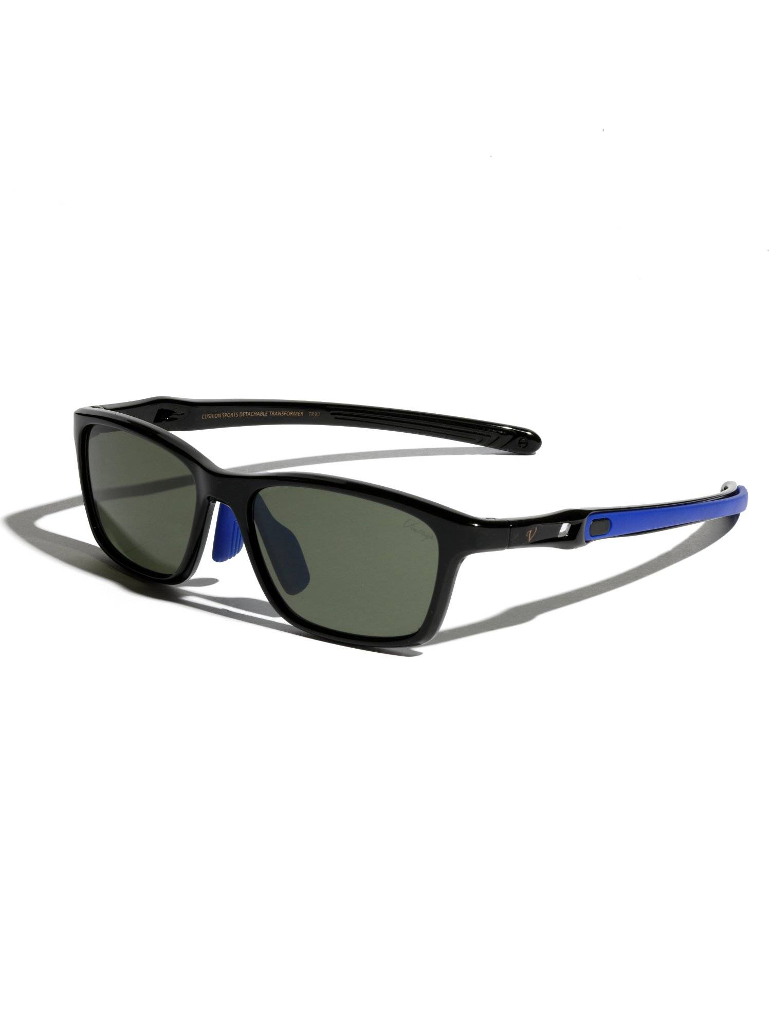 Vintage Unisex Black Sunglasses (Solo Col 63) (54)