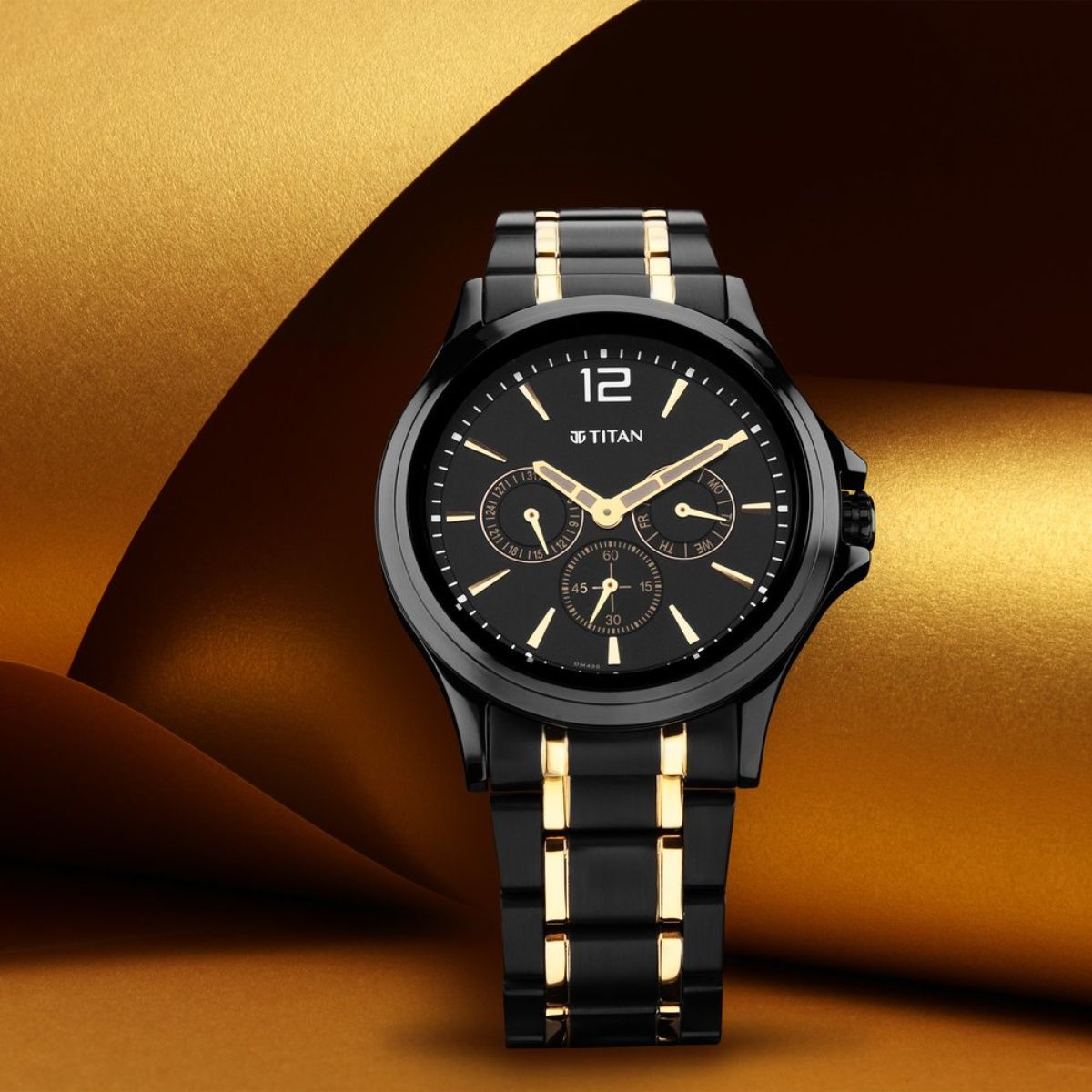 Titan black ceramic on sale watch