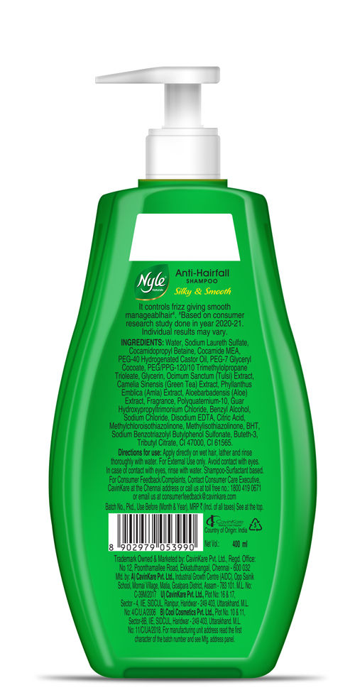 Nyle Naturals Silky & Smooth Anti Hairfall Shampoo with ...