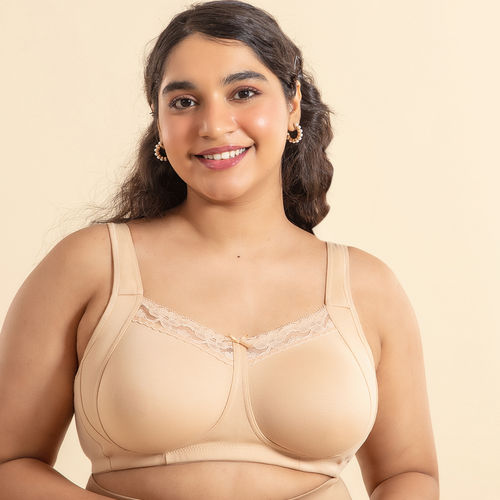 Buy Nykd by Nykaa Everyday Pretty Lace Bra - Sand NYB190 Online