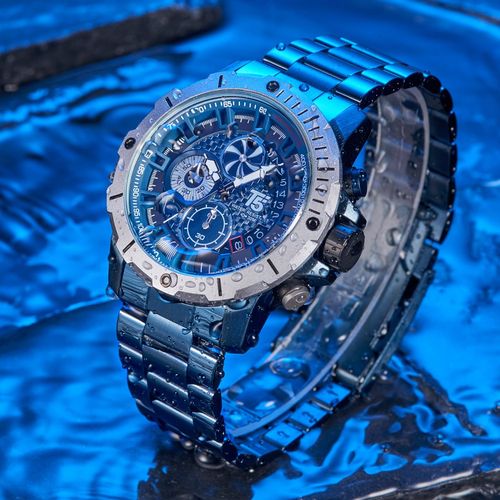 T5 H3787G-B Blue Chronograph Watch (M)