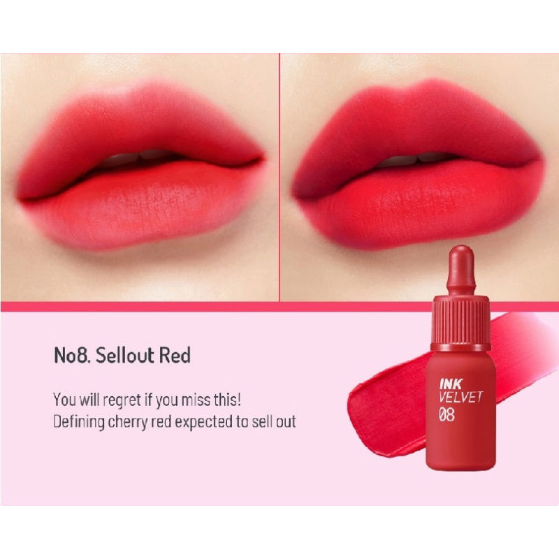 Peripera Ink Velvet - 15 Beauty Peak Rose & 8 Sellout Red: Buy Peripera ...