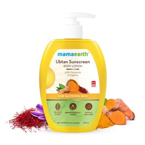 Buy Mamaearth Ubtan Sunscreen Body Lotion SPF 30 With Turmeric