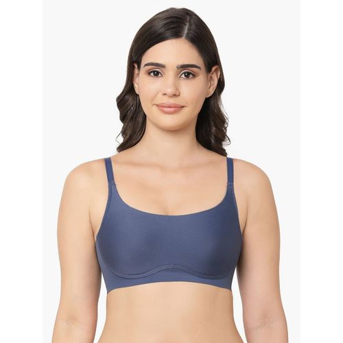 Wacoal New Normal Padded Non-Wired Full Coverage Bralette Bra Blue (M)