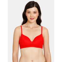 Susie Fiery Red Padded Wired Full Lace Designer Bra