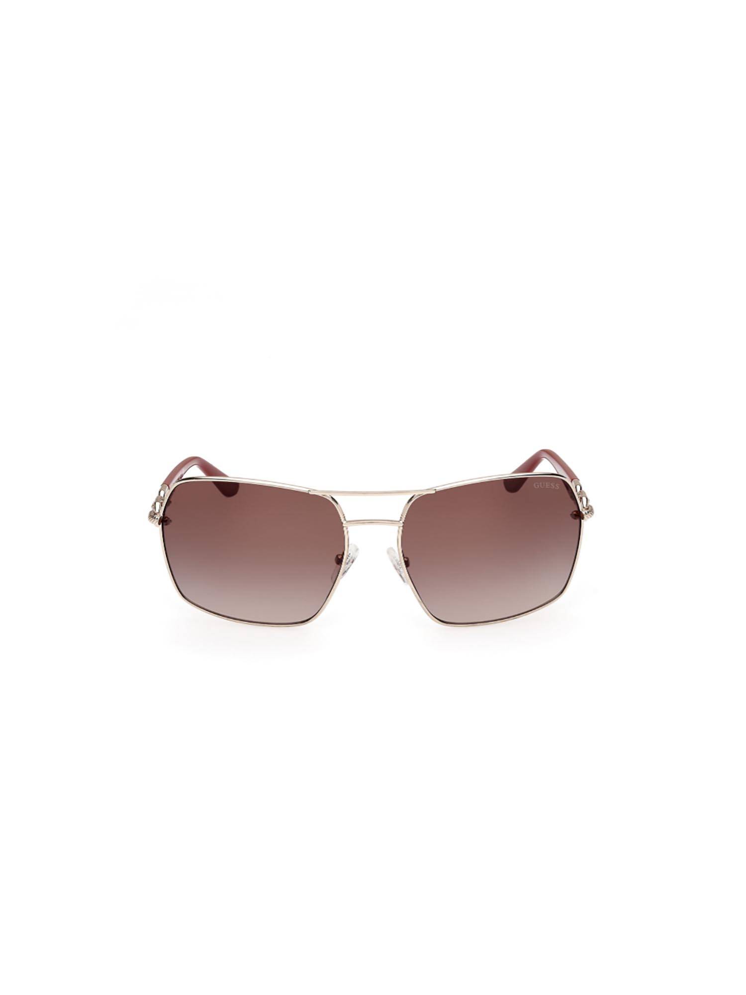 Guess Women Brown Uv Protected Square Sunglasses- GUS001596332FSG (63)