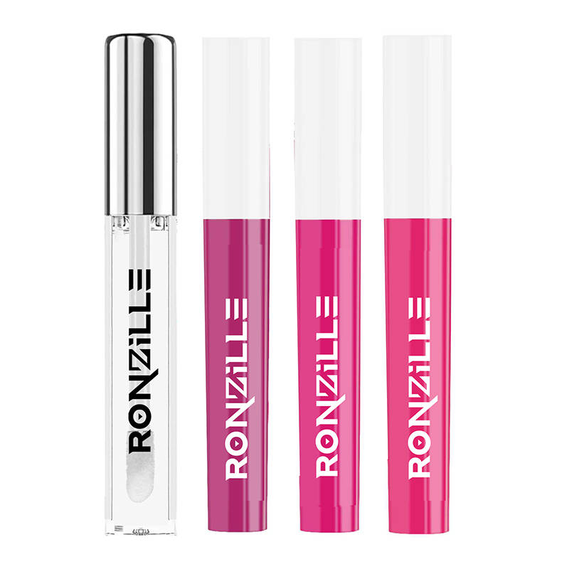 Ronzille Non Transfer Matte Liquid Lipstick Plus Lip Gloss - Mauves And Purples Pack Of 4