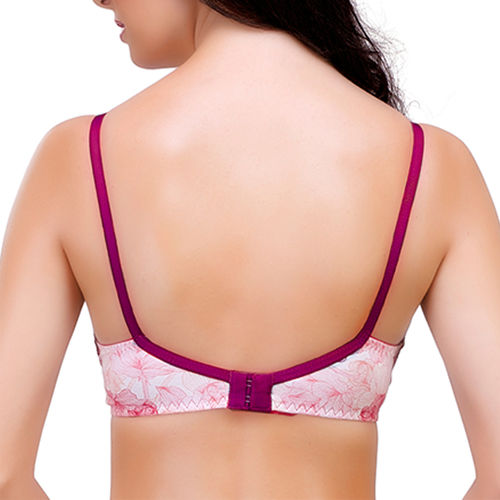Buy Inner Sense Organic Cotton Antimicrobial Laced non-Padded Bra