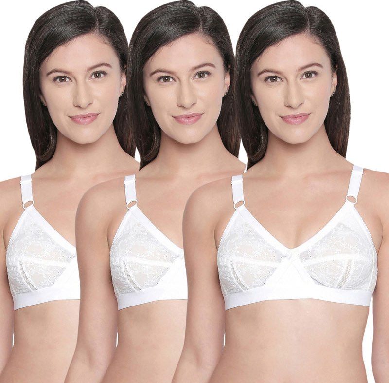 Buy Bodycare Perfect Coverage Bra-Pack Of 3 - White Online