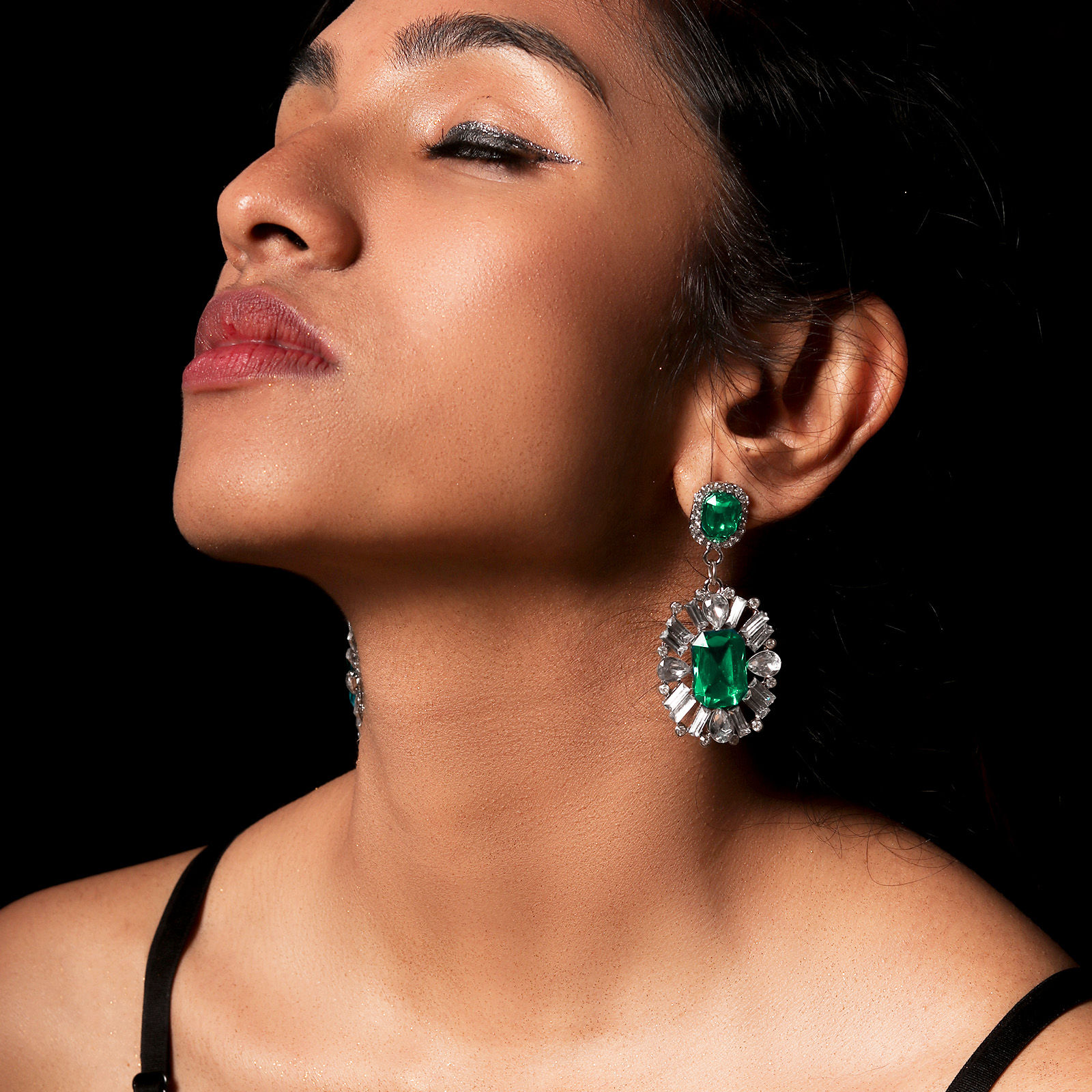 cheap emerald earrings