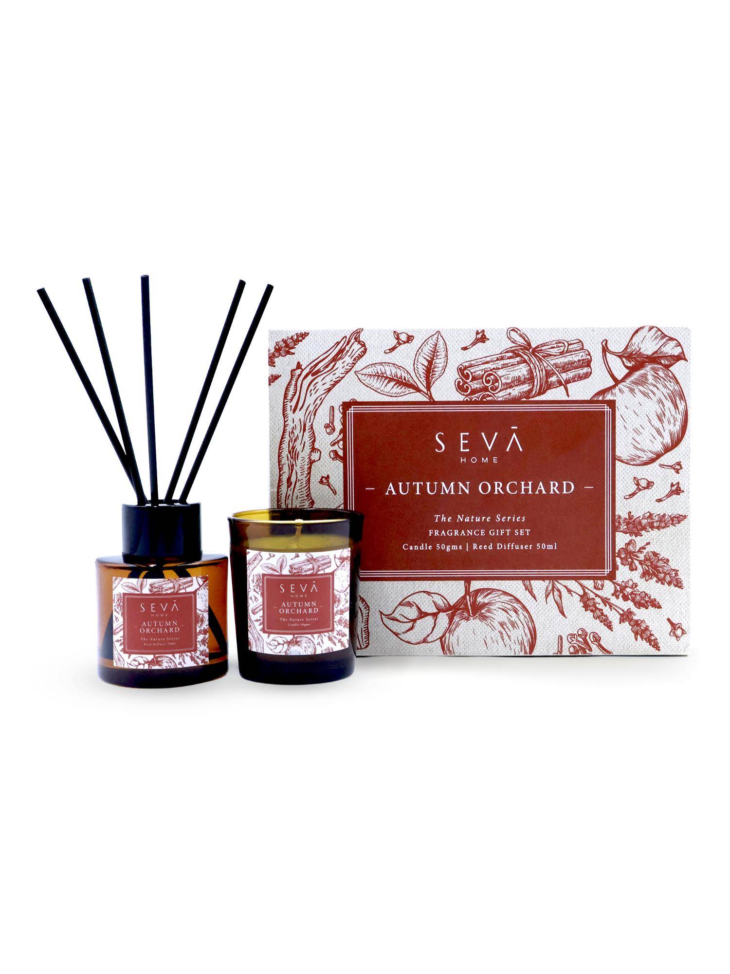 SEVA HOME Red The Nature Series Fragrance Gift Set - Autumn Orchard