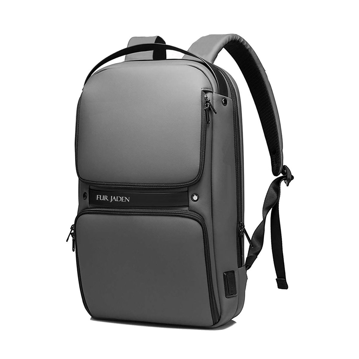Buy Laptop Backpack With Usb Charging Port, Water Resistant Office College  Bag For Men Women (grey) 30 L Online In India At Discounted Prices