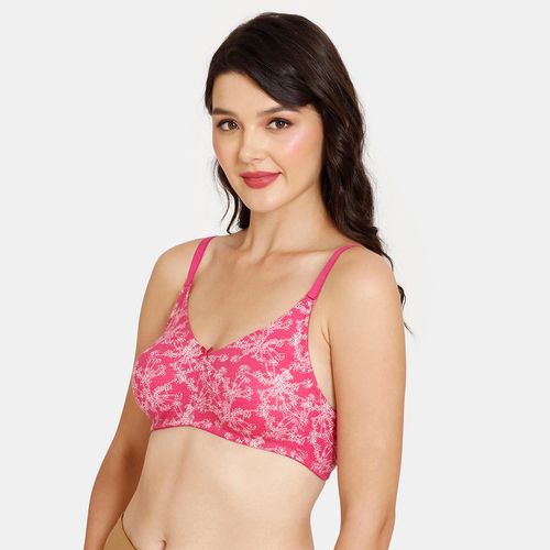Buy Zivame Rosaline Non-wired 3-4th Coverage T-shirt Bra - Pink